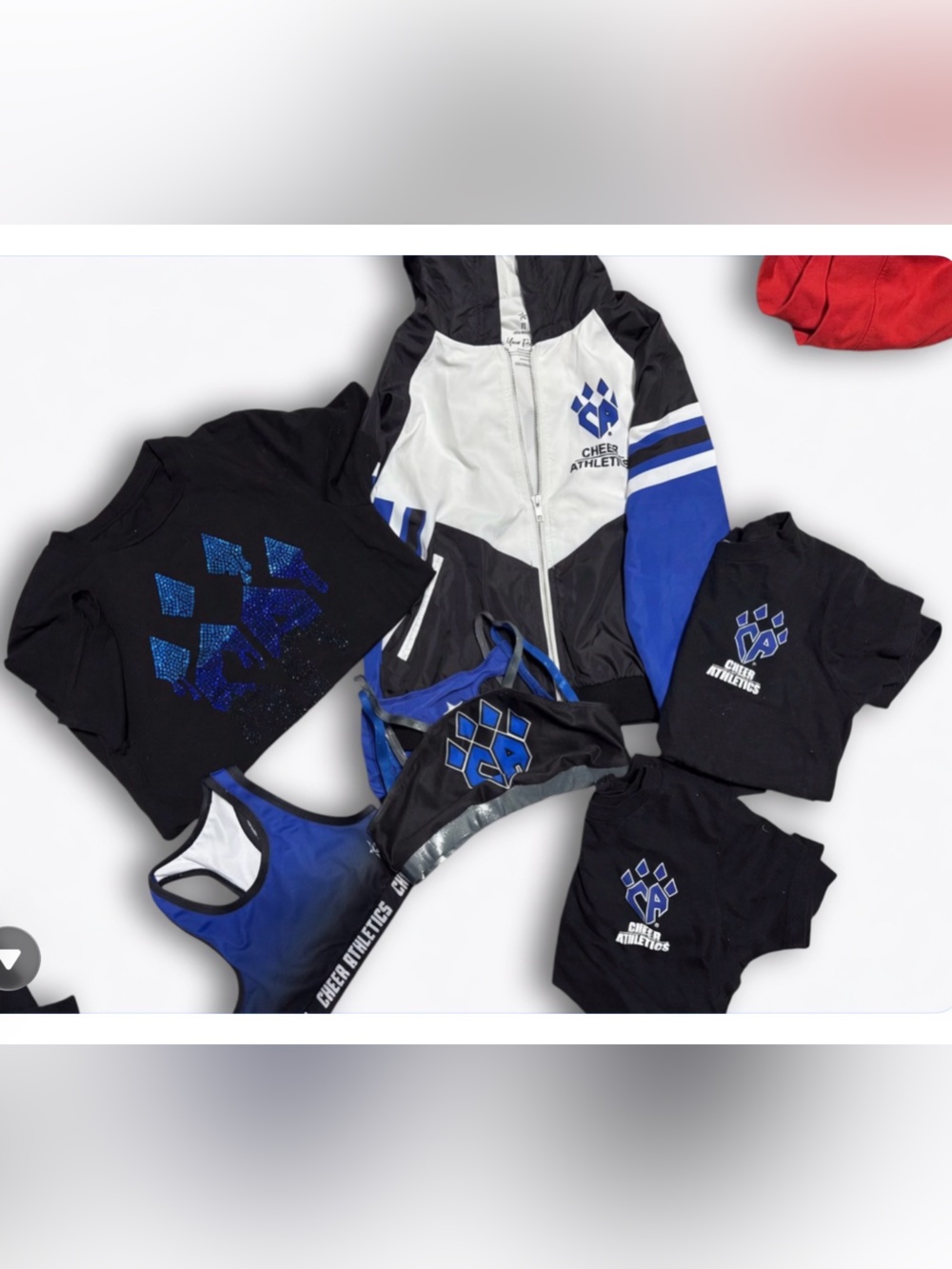 Cheer Athletics Kids Black & Royal Blue Athletic Tank Top